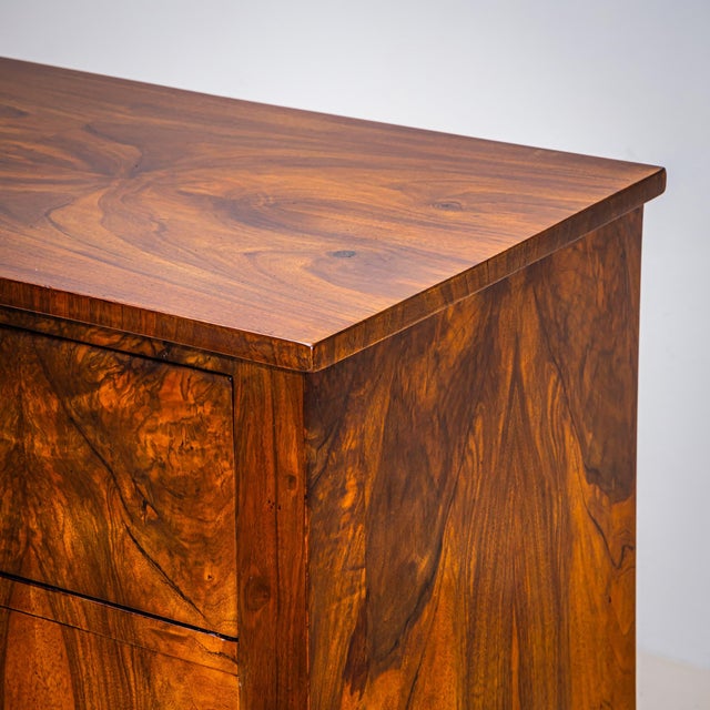 Early 19th Century Biedermeier Chest of Drawers in Walnut, Circa 1820 For Sale - Image 5 of 10
