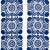 Boho Chic Sample - Schumacher Castanet Fabric in Cobalt For Sale - Image 3 of 3
