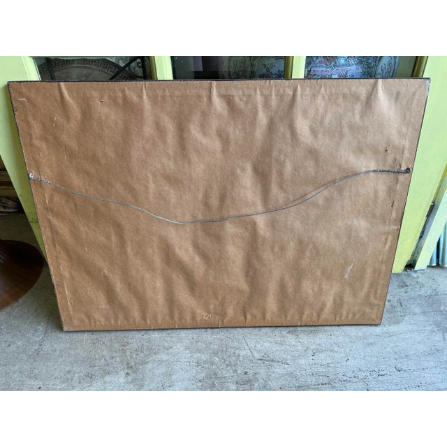 Green Vintage Asian Style Framed Art Landscape Embroidery For Sale - Image 8 of 8