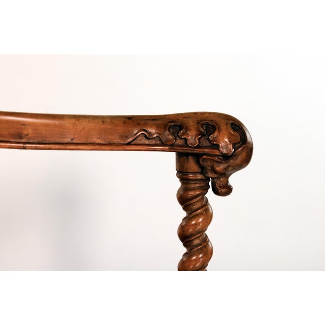 Gothic Revival Yew Tub Chair With Barley‑Twist Supports, Circa 1880 For Sale - Image 16 of 18