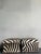 Wood Vintage Boho Zebra Skin Ottomans - A Pair For Sale - Image 7 of 11