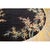 Textile 1920s Black Open Field Antique Artistic Art Deco Bamboo Design Chinese Oval Rug For Sale - Image 7 of 10