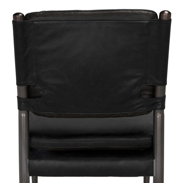 Not Yet Made - Made To Order NOIR Wooster Dining Chair, Black For Sale - Image 5 of 5