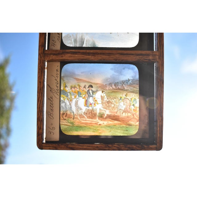 Wood Antique Napoleon Bonaparte Magic Lantern Slides For Sale - Image 7 of 13