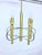 Gold Chandelier in Brass, Chrome and Glass from Sciolari, 1960s For Sale - Image 8 of 11