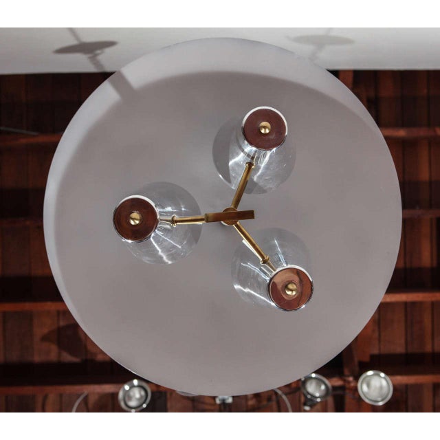 Metal 1950s Mid-Century Aluminum Pendant by Lightolier For Sale - Image 7 of 10