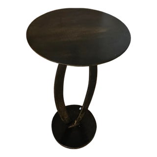 1980s Contemporary Sculptural Steel Side Table by Eric Powell For Sale