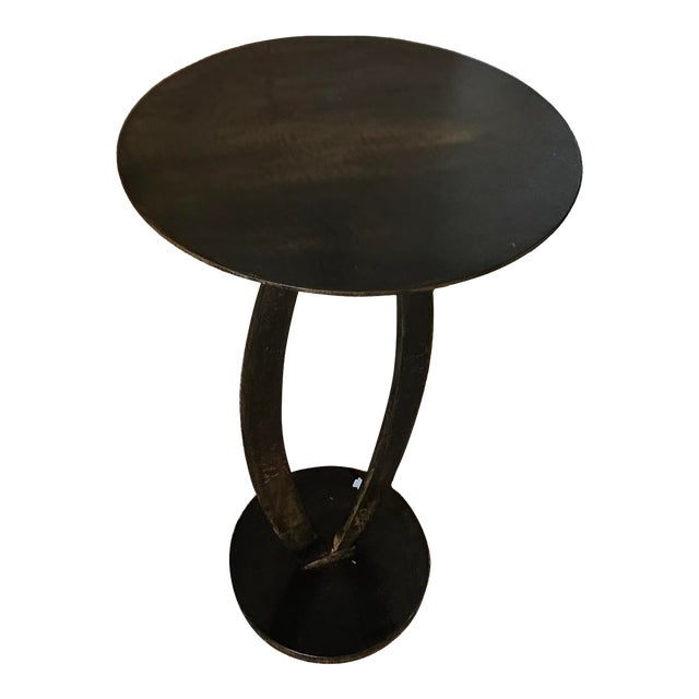 1980s Contemporary Sculptural Steel Side Table by Eric Powell For Sale