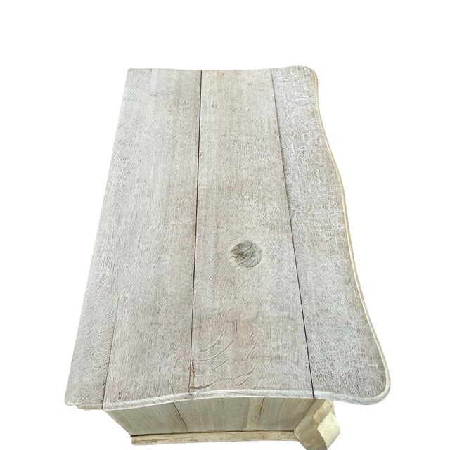 Ivory 19th Century Bleached Oak Dutch Bombay Chest of Drawers / Commode For Sale - Image 8 of 12