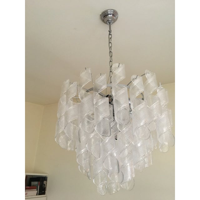 Murano Glass Sputnik Chandelier With Swirling Italian Glass For Sale - Image 9 of 10