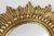 Gold Gold Sunburst Convex Mirror in Resin, France, 1960s For Sale - Image 8 of 11