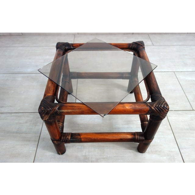 Vintage Rattan Nesting Tables, 1960s, Set of 3 For Sale - Image 11 of 17