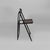 Italian Modern Folding Chair in Brown Leather and Metal, 1980s For Sale - Image 3 of 18