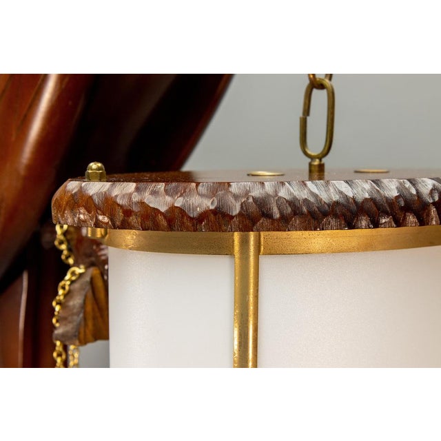 Italian Mid-Century Modern Parrot Floor Lamp Lantern attributed to Aldo Tura, 1950s For Sale - Image 13 of 18