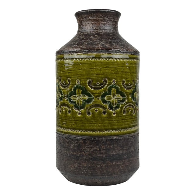 Vintage Ceramic Vase by Aldo Londi for Bitossi, Italy, 1970s For Sale