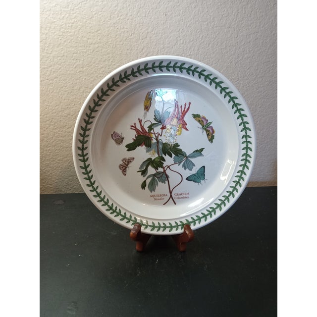 American 1970s Portmerion Botanic Garden Plate For Sale - Image 3 of 3