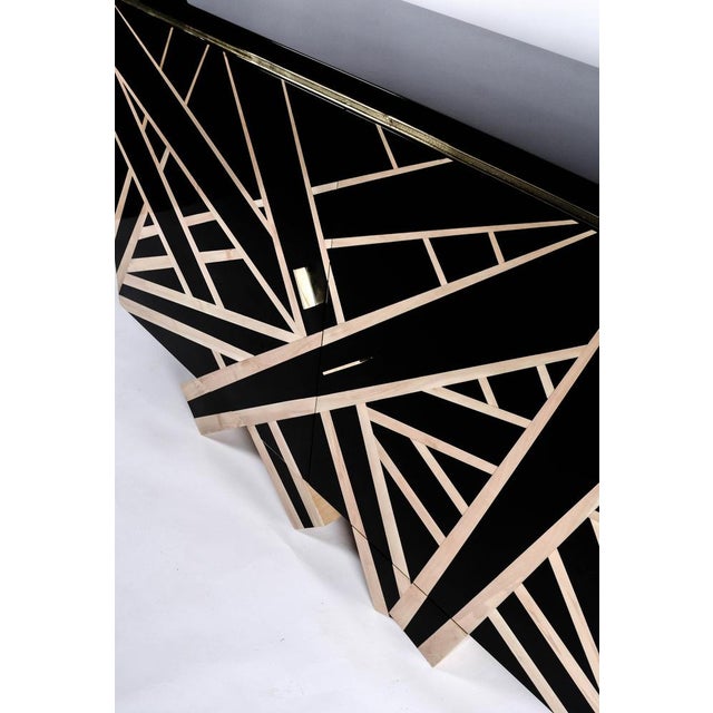 Not Yet Made - Made To Order Lines Buffet in Black Pear Wood and White Holly by Aymeric Lefort For Sale - Image 5 of 15