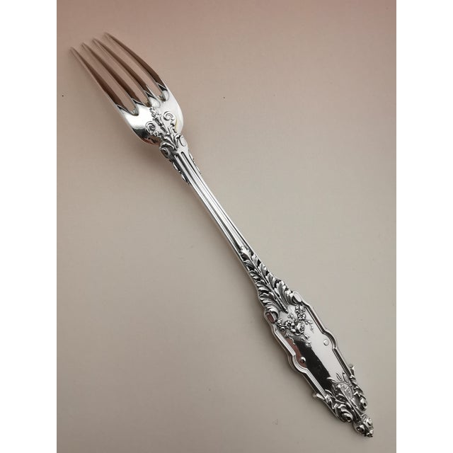 Magnificent set of 12 dessert forks from the House of Puiforcat "Acanthe" pattern This pattern is one of the House's...
