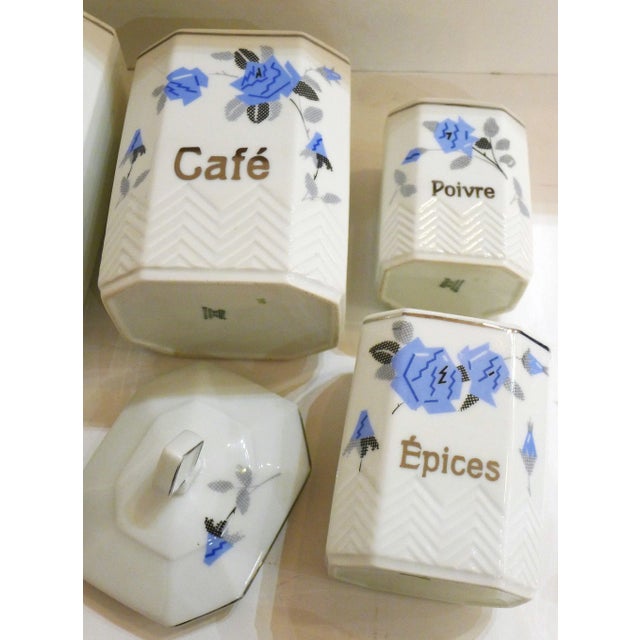 Art Deco Porcelain Pots from Epiag, 1930s, Set of 4 For Sale - Image 10 of 11