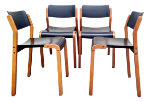 Modern Italian Gruppo Chairs by De Pas Durbino & Lomazzi, Italy, 1980s, Set of 4