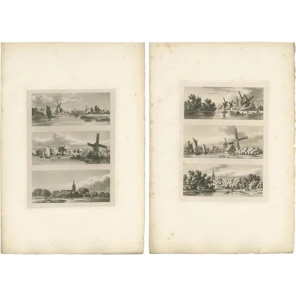 Robert Hills, Flanders and Holland, 1820, Set of 2 For Sale