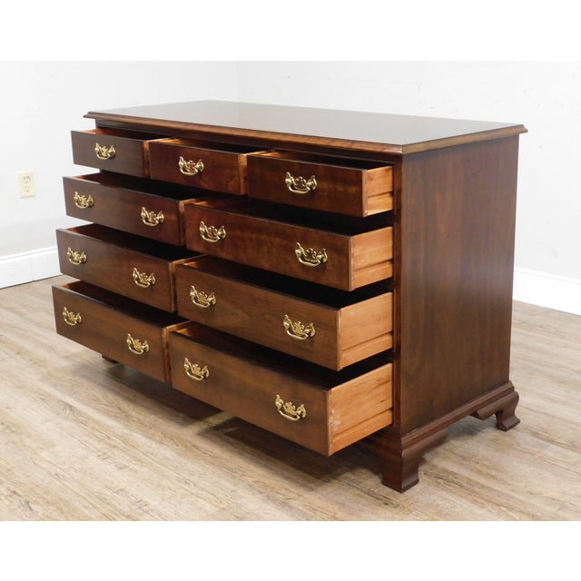 Stickley Traditional Cherry 9 Drawer Dresser Chairish