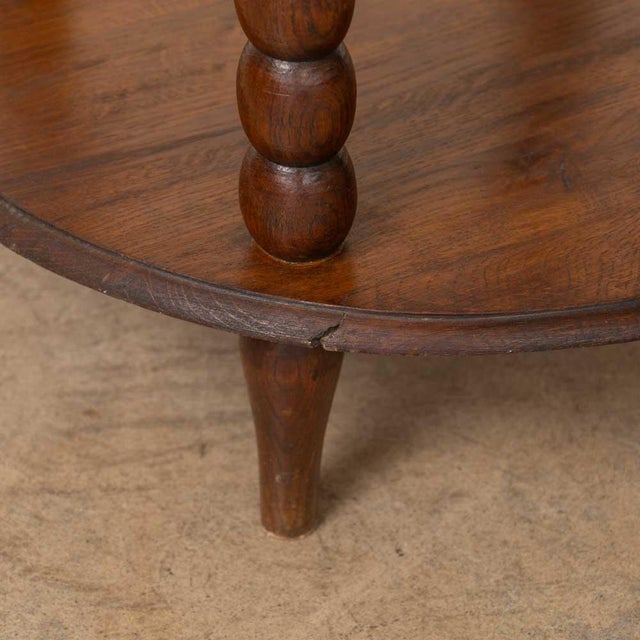 1940s French Bobbin Wood Two-Tier Side Table For Sale - Image 11 of 11