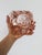 Vintage French Peach-Pink Diamond-Cut Glass Ashtray, 1950s For Sale - Image 9 of 18