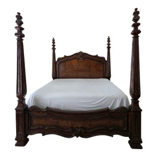 Marge Carson Verona Four Poster Eastern King Bed For Sale