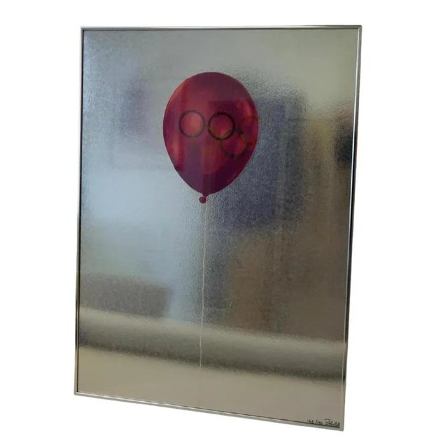 1980s 1983 "Olimpiadi" Olympic Balloon Silkscreen Print by Michelangelo Pistoletto, Framed For Sale - Image 5 of 5