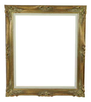 Large Baroque Style Frame in Wood and Plaster