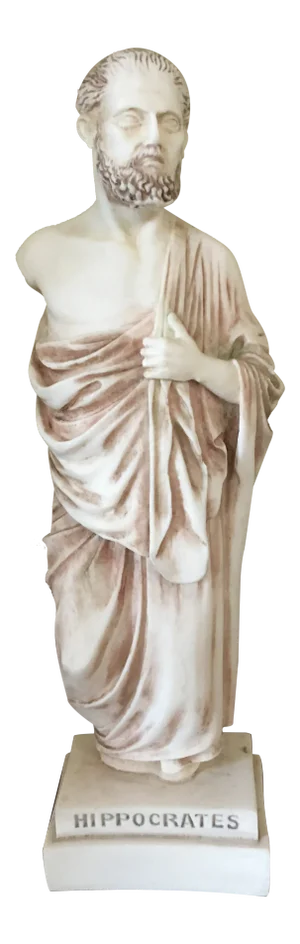 1960s Vintage Hippocrates Statue