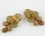 1980s Monique Vedie, Line Vautrin School Golden Talosel Resin Clip Earrings For Sale - Image 5 of 9