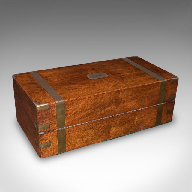 Early 19th Century Antique Writing Slope, English, Walnut, Correspondence Box, Regency, Circa 1825 For Sale - Image 5 of 12