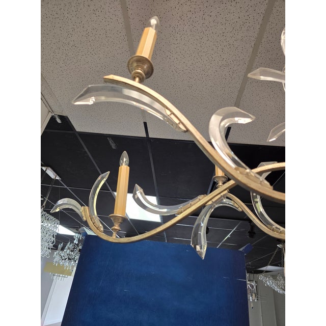 Platinum Fine Arts Chandelier For Sale - Image 8 of 9