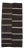 Vintage White Striped Black Kilim Rug - 5' x 10'7" For Sale