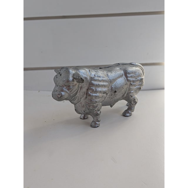 Vintage Cast Iron Cow/Bull Bank Doorstop – Rustic Farmhouse Charm Add character and function to your space with this...