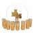 1970s Mid-Century Modern Culver "Tabby" 22k Gold & Frosted Cat Highball Glasses & Matching Tray - 9 Pcs For Sale