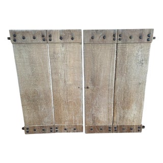 1900s Andrianna Shamaris Century Old Shutters or Wall Hanging For Sale