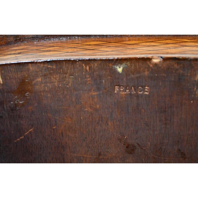 1900 French Louis Xv Walnut & Satinwood Inlay Small Coffee Table For Sale - Image 14 of 15