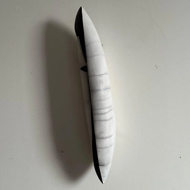 Ceramic Contemporary Porcelain Wall Art / Hanging Vessel by Ceramic Artist, Paula Murray For Sale - Image 7 of 11
