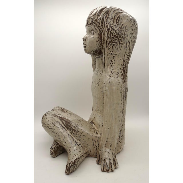 Very rare color of glaze and known as a model of perignem and designed by Emiel Laksakris. This piece is attributed to the...