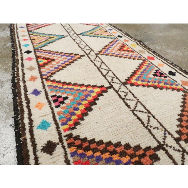 Mid 20th Century Galerie Shabab Collection Mid-20th Century Handmade Turkish Anatolian Runner For Sale - Image 5 of 10