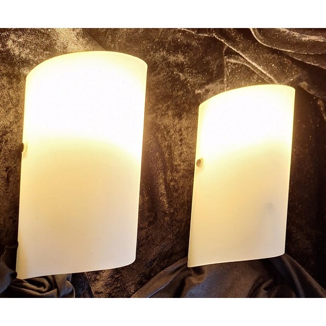 2000 - 2009 Vintage Wall Lamps in Glass by Honsel, 2000s, Set of 2 For Sale - Image 5 of 8