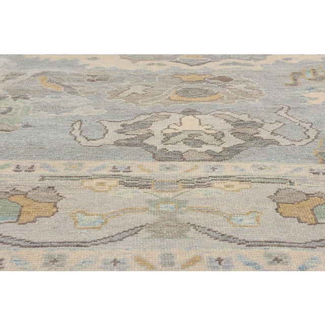 Early 21st Century Vintage Modern Turkish Oushak Rug - 09'02 X 12'05 For Sale - Image 5 of 10