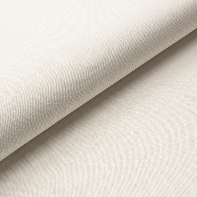 Schumacher Schumacher Performance Linen Wallpaper in Ivory For Sale - Image 4 of 4