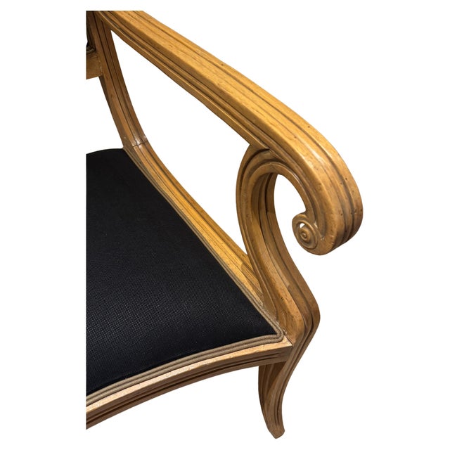 Late 20th Century Set of English Regency Style Dining Armchairs For Sale - Image 9 of 14