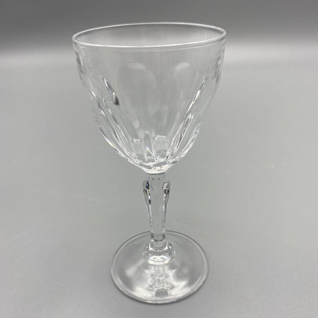 Transparent Vintage Cristal D’arque-Durand "Washington" Pattern Cordial Glasses-Set of 4 For Sale - Image 8 of 13