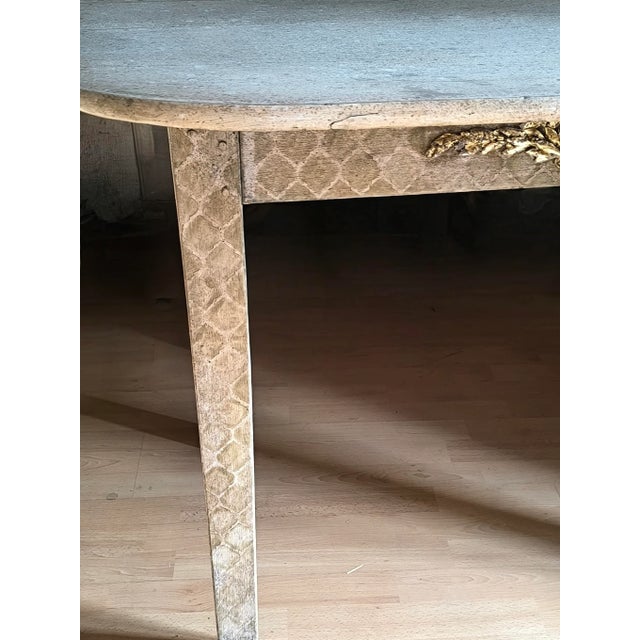 1940s Patinated Wood Console, 1940s For Sale - Image 5 of 6