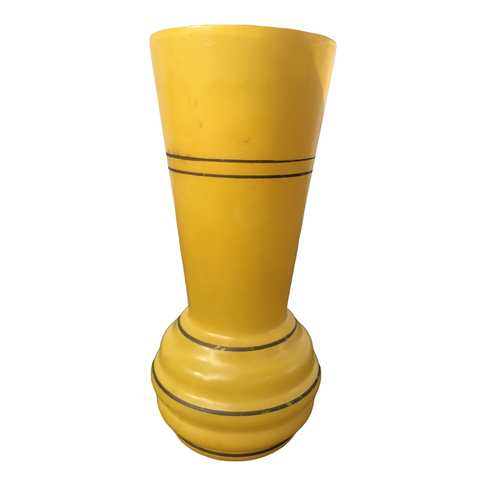 Mid Century Modern Yellow Vase Chairish